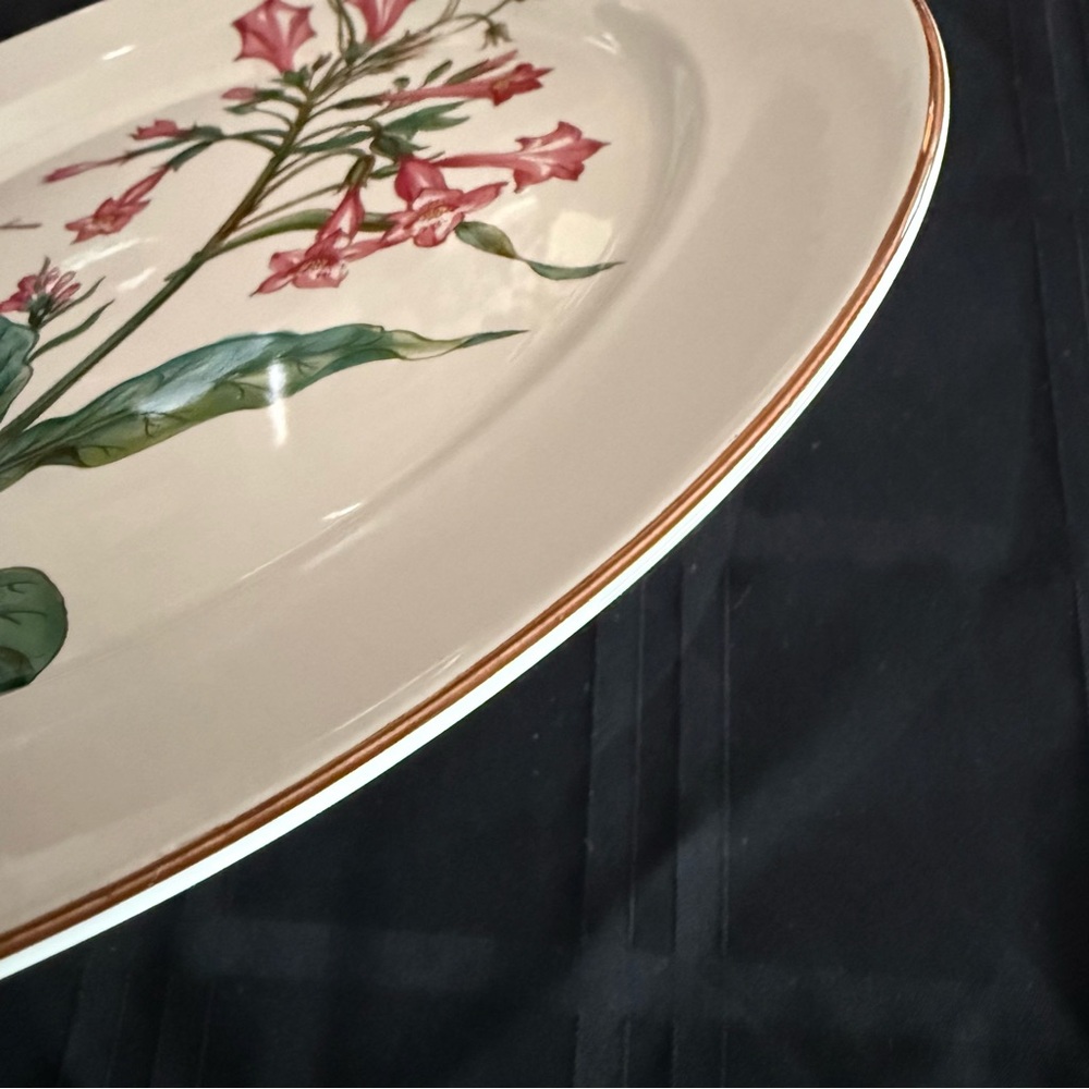Villeroy & Boch Botanica Nicotiana Tabacum 12.25” Round Platter Vintage - Picture 7 of 9